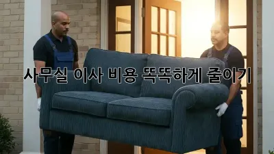 사무실 이사, 비용 똑똑하게 줄이기!